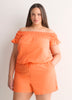 Responsible, Slight Swing Off-Shoulder Knit Top