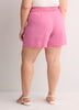 Linen Blend Pull-On Short
