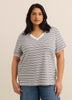 Responsible, Boyfriend-Fit Tee with Slits