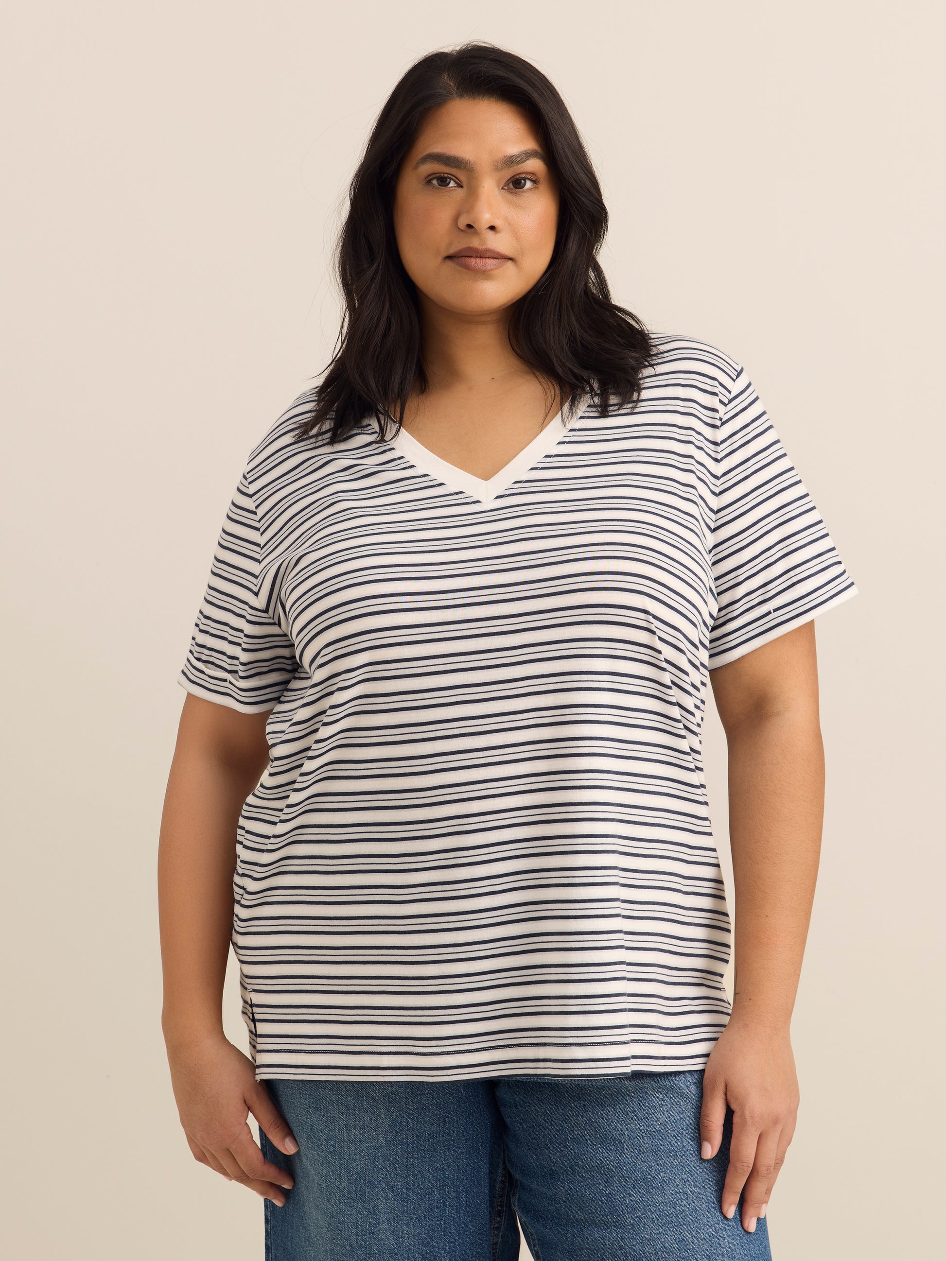 Responsible, Boyfriend-Fit Tee with Slits