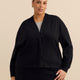 French Terry Button-Up Cardigan - Active Zone