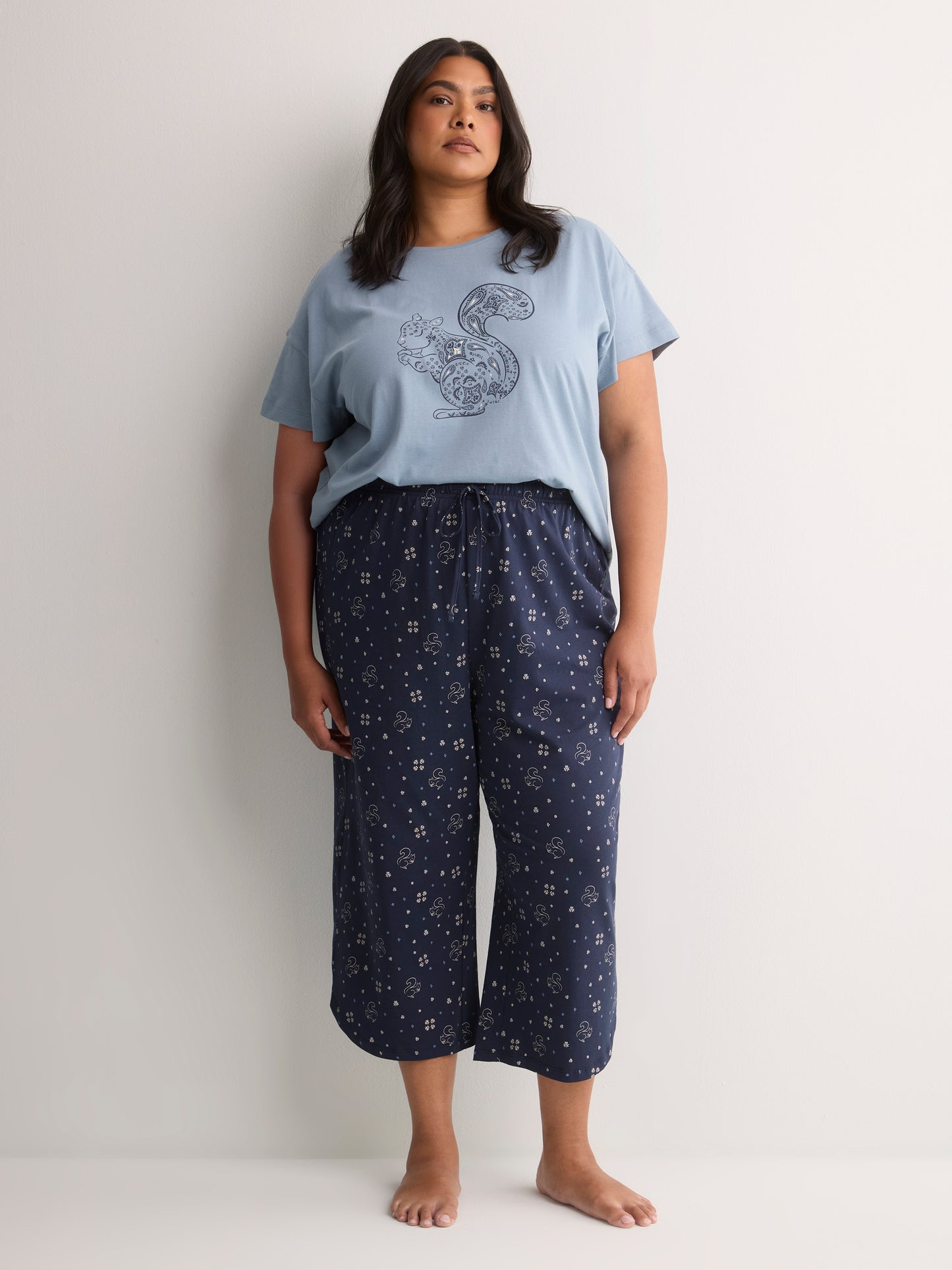 Printed Straight-Leg Capri Pyjama Pant - ti Voglio