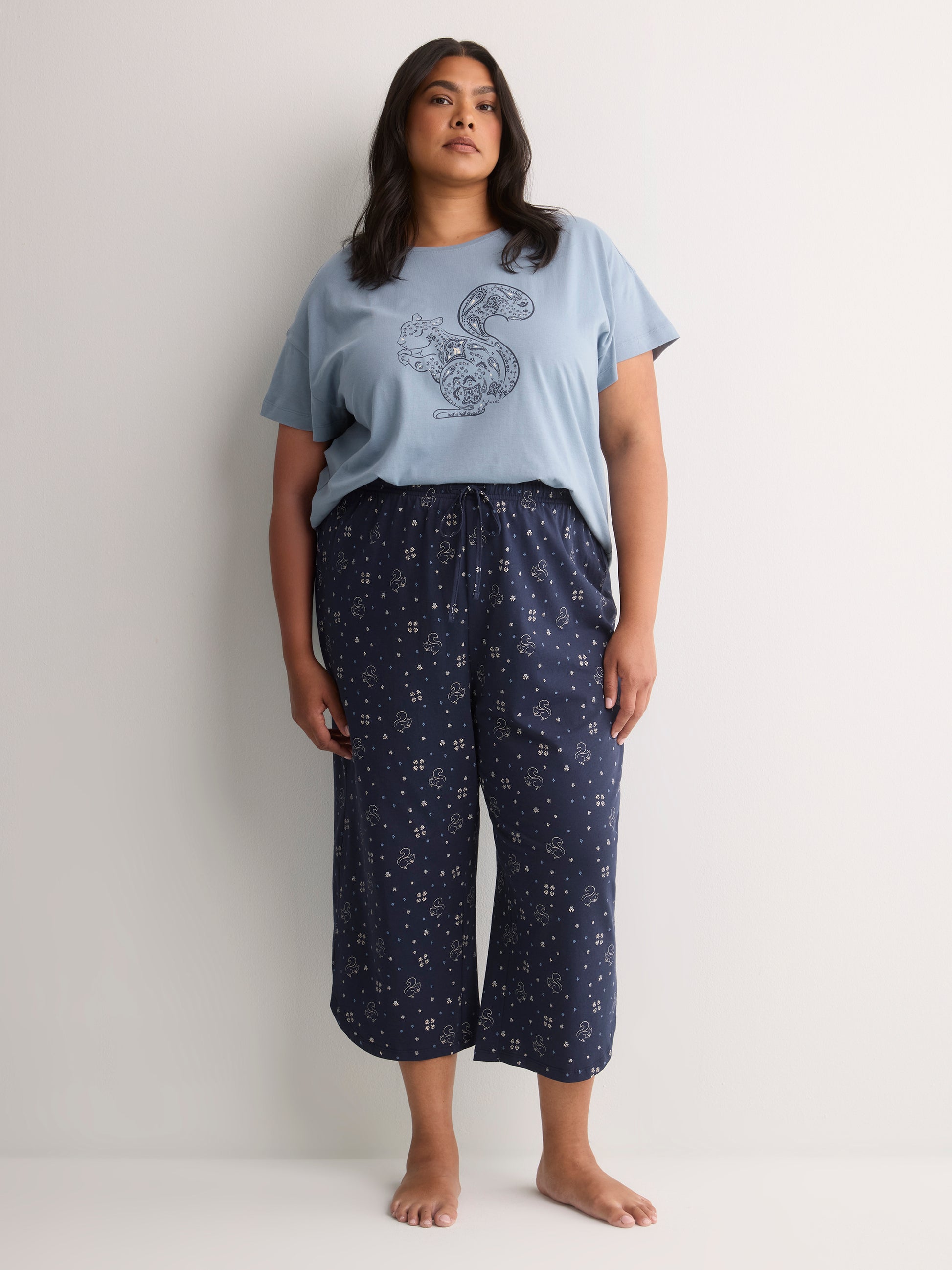 Printed Straight-Leg Capri Pyjama Pant - ti Voglio