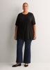 Responsible, Straight Cotton Knit Crew Neck Tunic