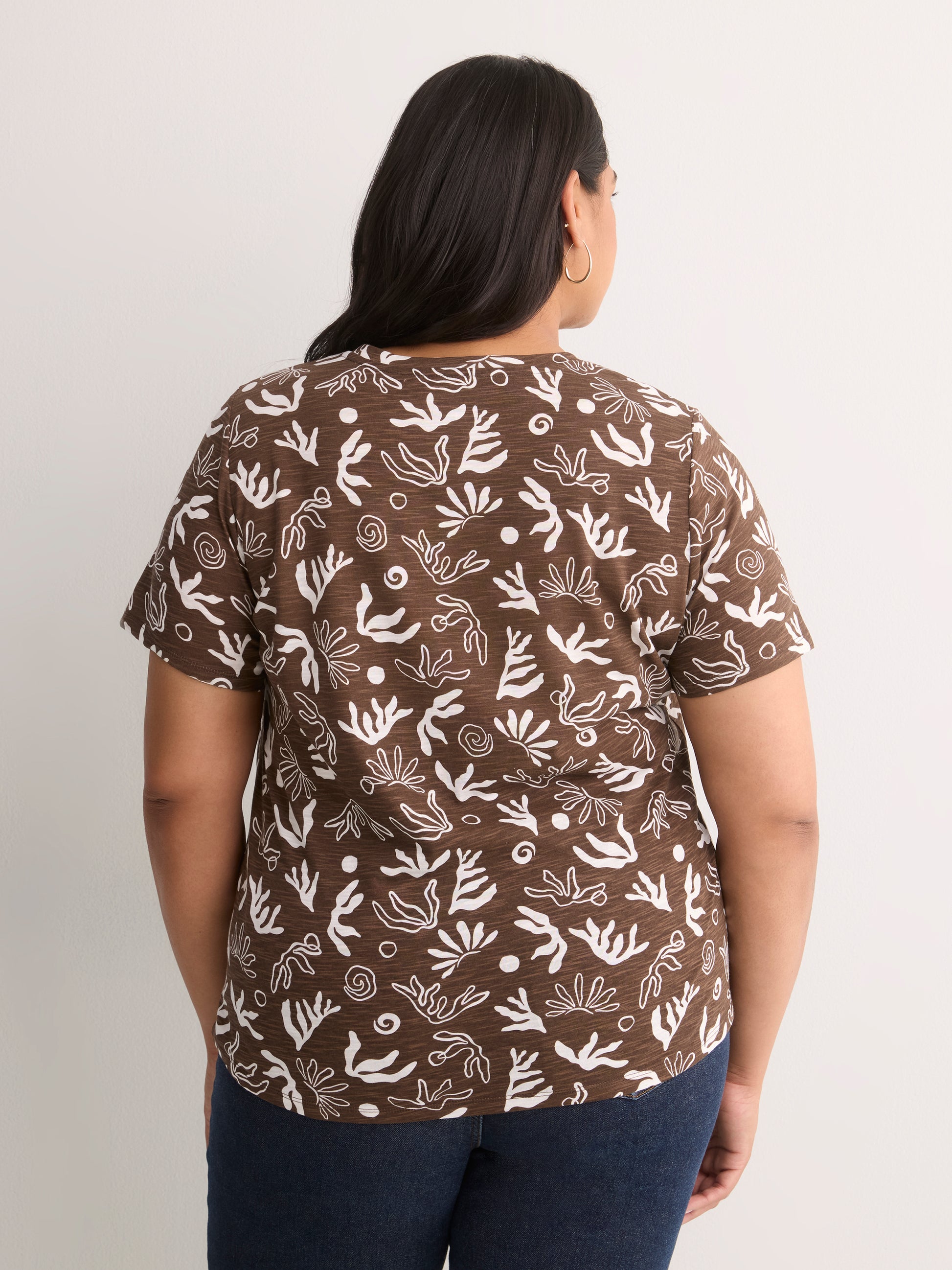 Curvy-Fit Short-Sleeve Crew-Neck Tee