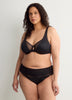 Unlined Underwire Bra with Mesh, G-H Cups - Déesse Collection