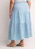 Denim Pull-On Boho Maxi Skirt - d/C JEANS