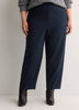 Dark Barrel-Leg Trousers