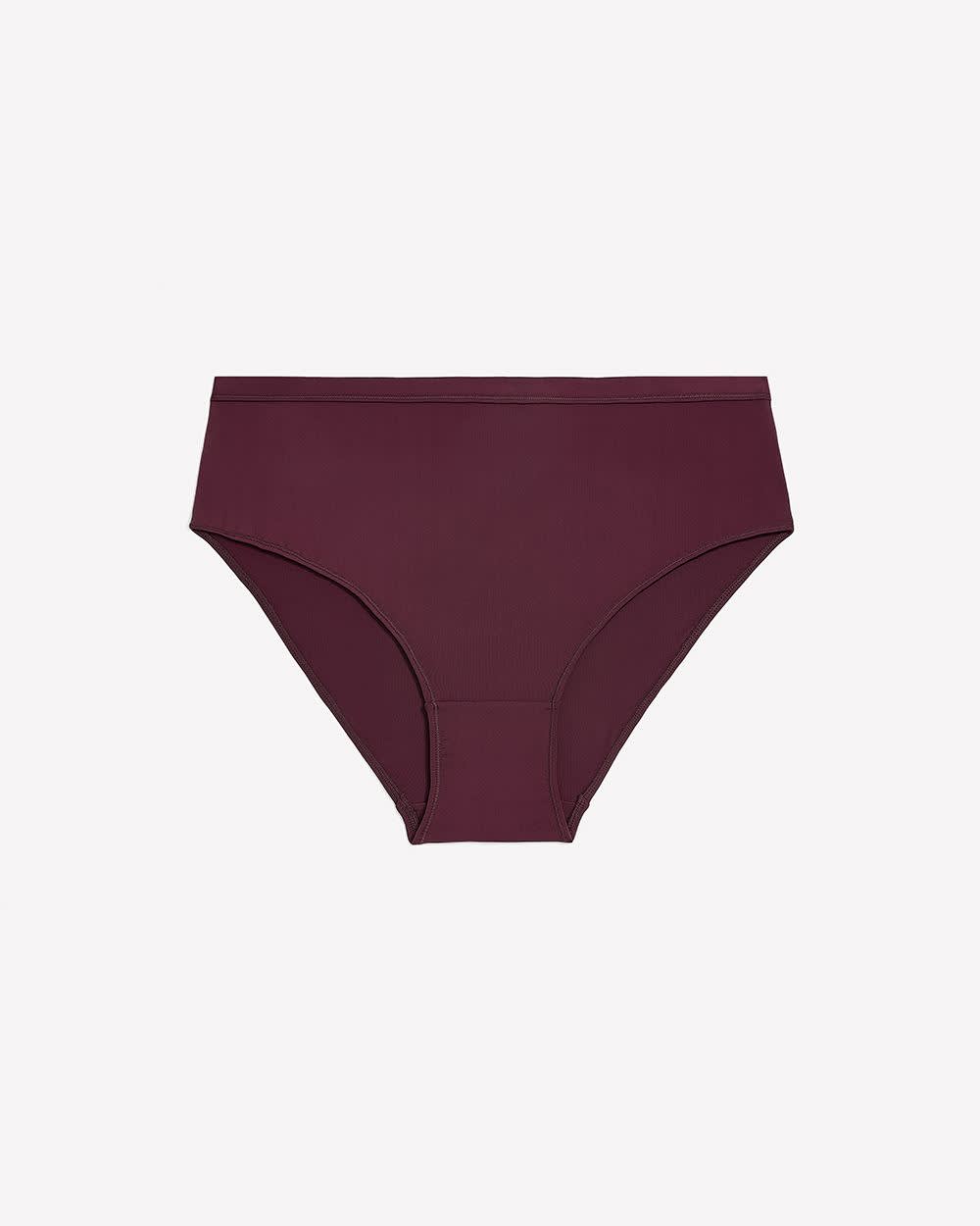 Culotte échancrée en microfibre bordeaux - ti Voglio