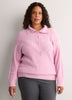 Loose Half-Placket Cable Knit Sweater