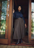 Plaid Circle Midi Skirt