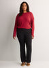 Long Ribbed Knit Crew-Neck T-Shirt - Active Zone