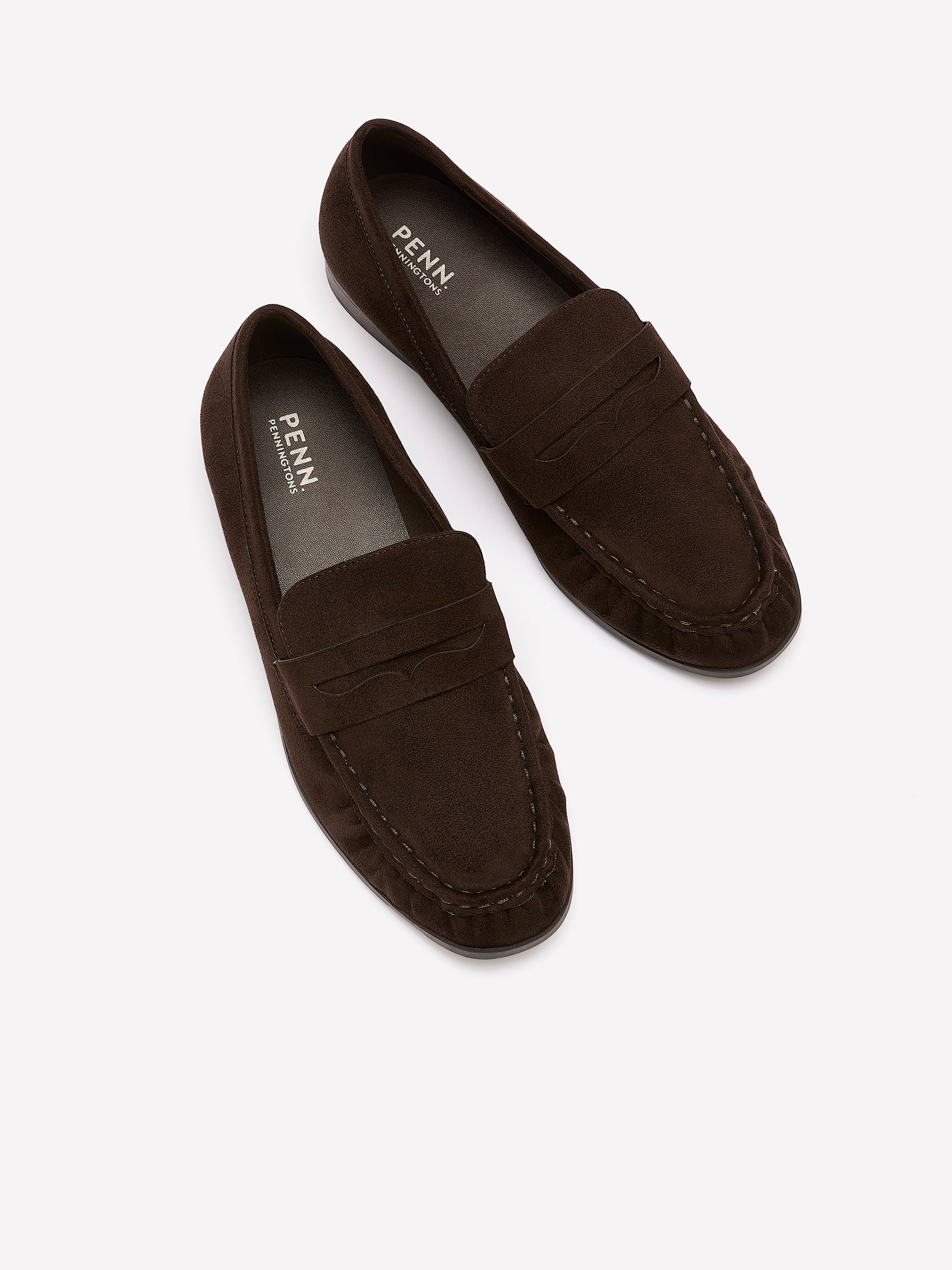 Wide Width, Jarissa Brown Microsuede Loafer