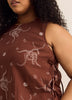 Sleeveless Straight Blouse with Side Ties