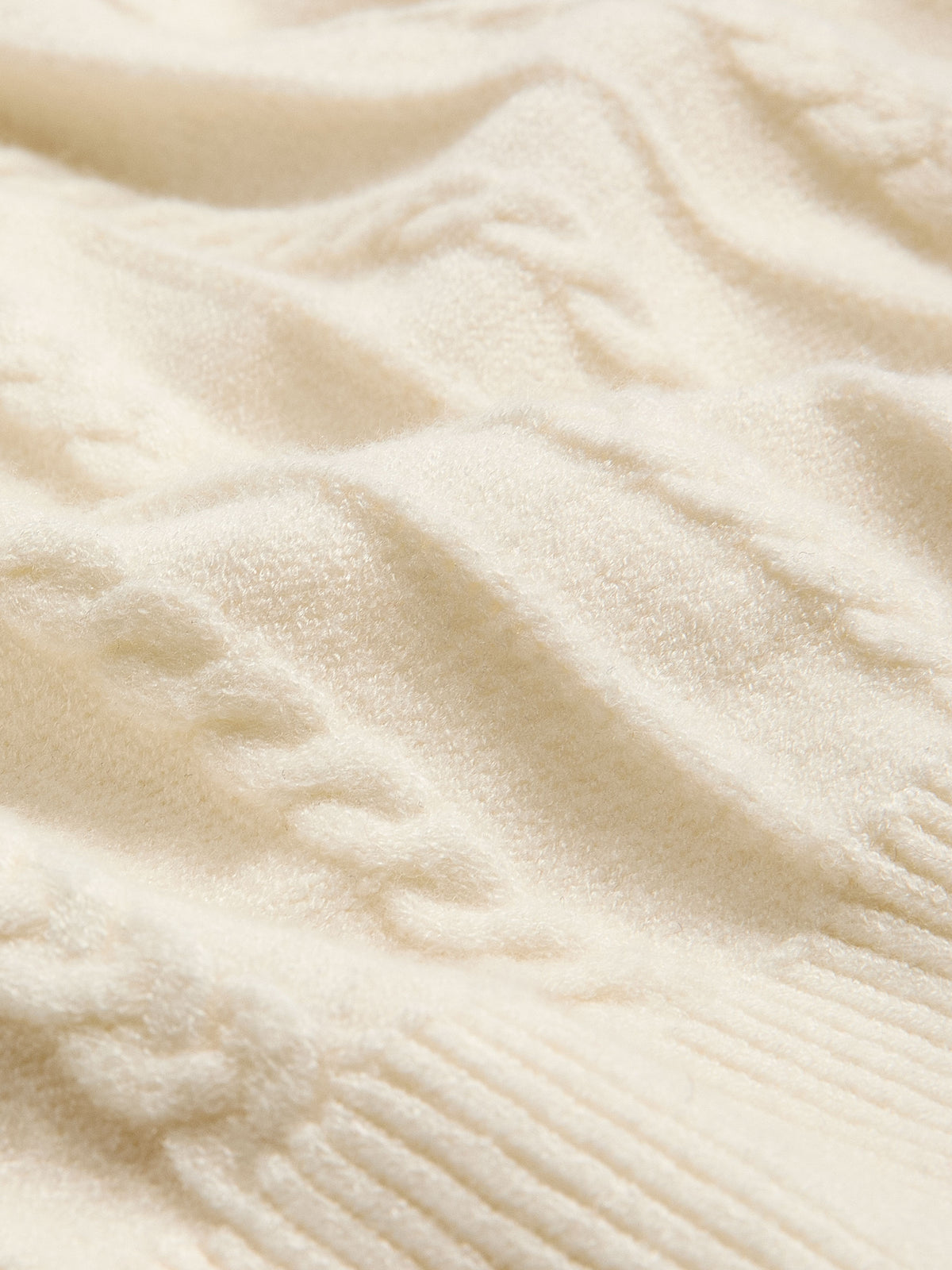 Short Wide V-Neck Sweater