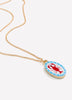 Short Dainty Necklace with Lobster Pendant