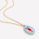 Short Dainty Necklace with Lobster Pendant