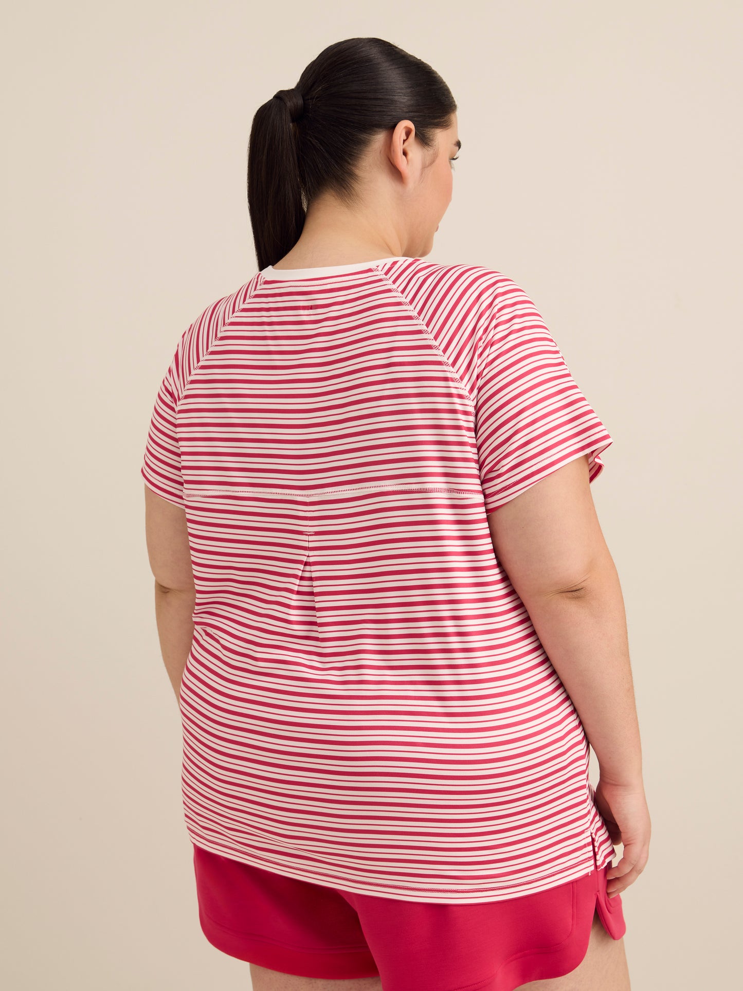 Responsible, Tennis-Print Short-Sleeve Crew Neck T-Shirt - Active Zone