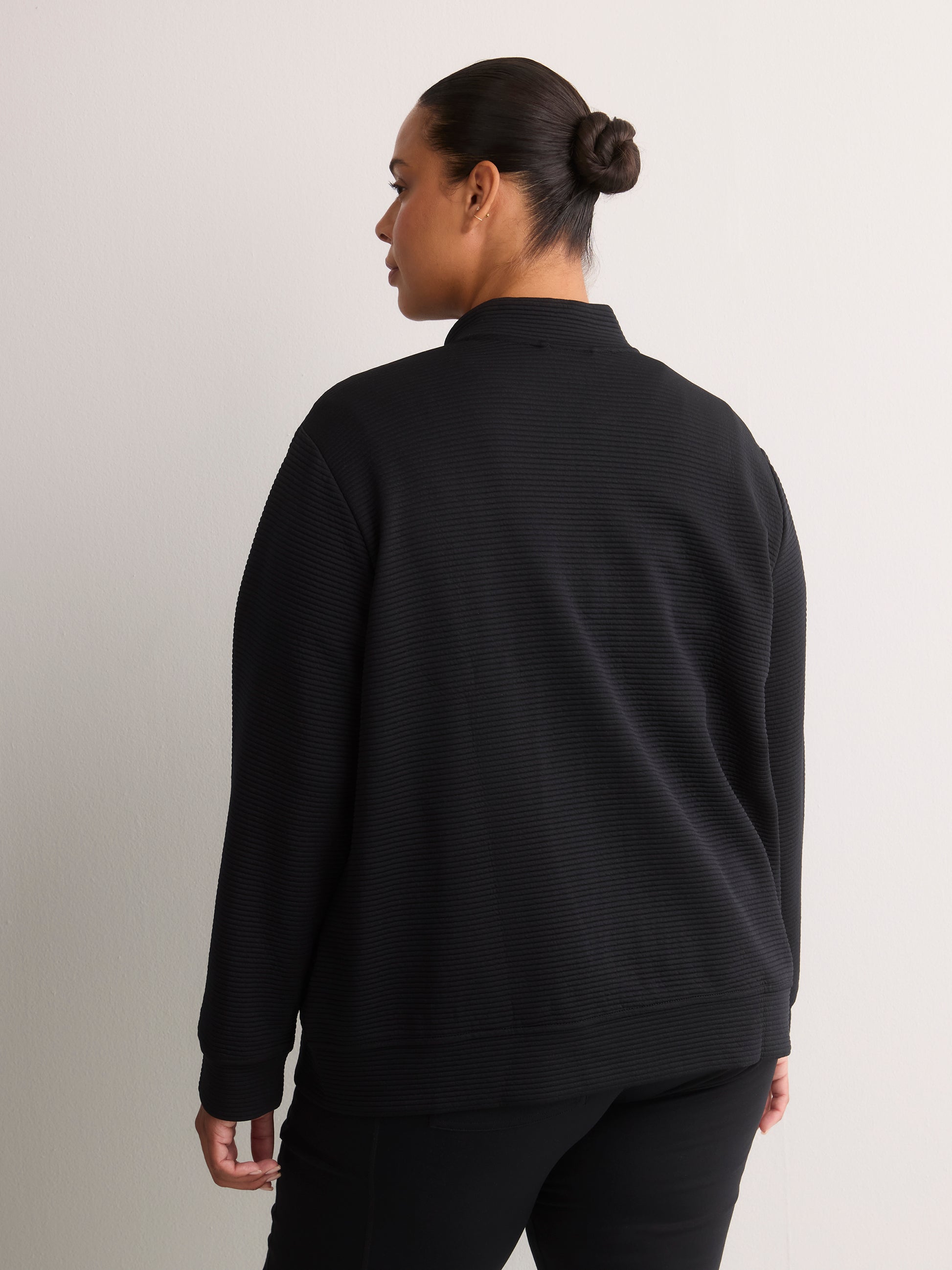 Go Walk Everywhere Ribbed Knit Jacket - Skechers