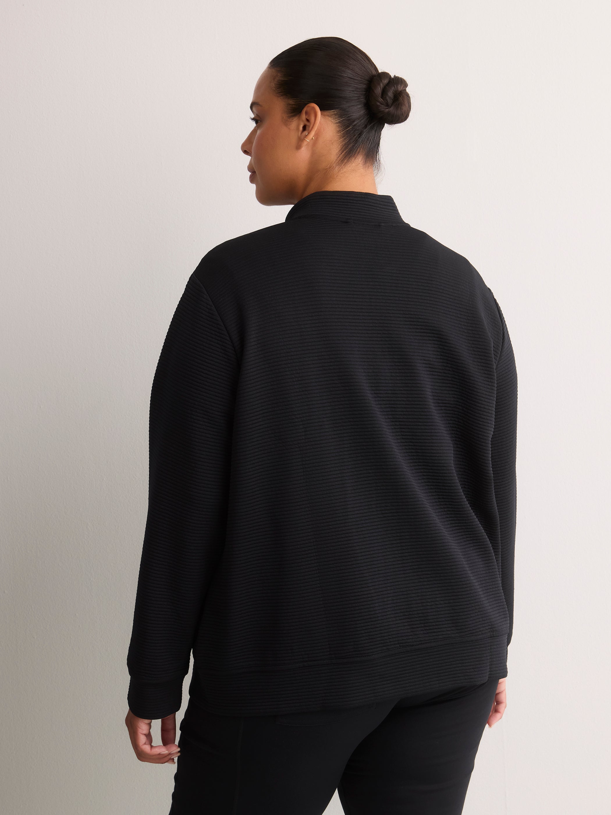 Go Walk Everywhere Ribbed Knit Jacket - Skechers