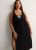 Lightweight Plunging V-Neck Midi Cover-Up Dress