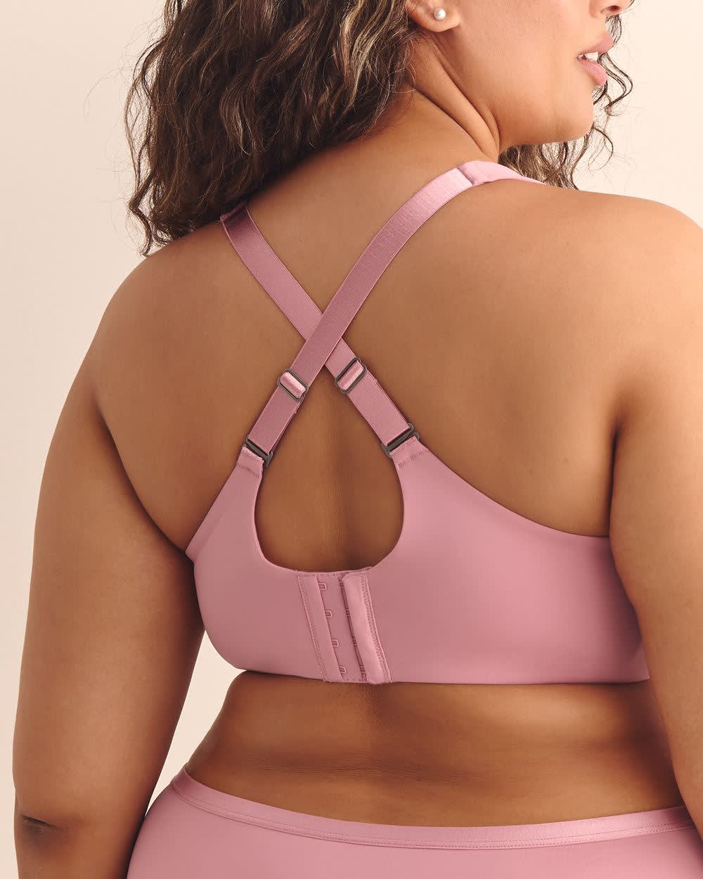 Pink Satin Underwire Padded T-Shirt Bra - ti Voglio
