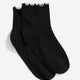 Ankle Socks with Contrasting Lettuce Edge