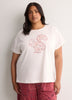 Short-Sleeve Boxy Pyjama Top with Snow White Print - tiVOGLIO