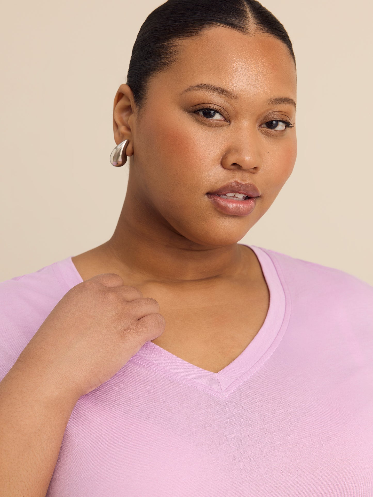 Responsible, Boyfriend-Fit Tee with Slits