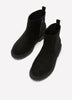 Extra Wide Width, Chunky Black Chelsea Bootie