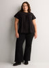 Slight Swing Top with Embroidered Yoke