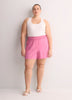 Linen Blend Pull-On Short