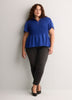 Responsible, Smocking Fit-and-Flare Shirt-Collar Blouse