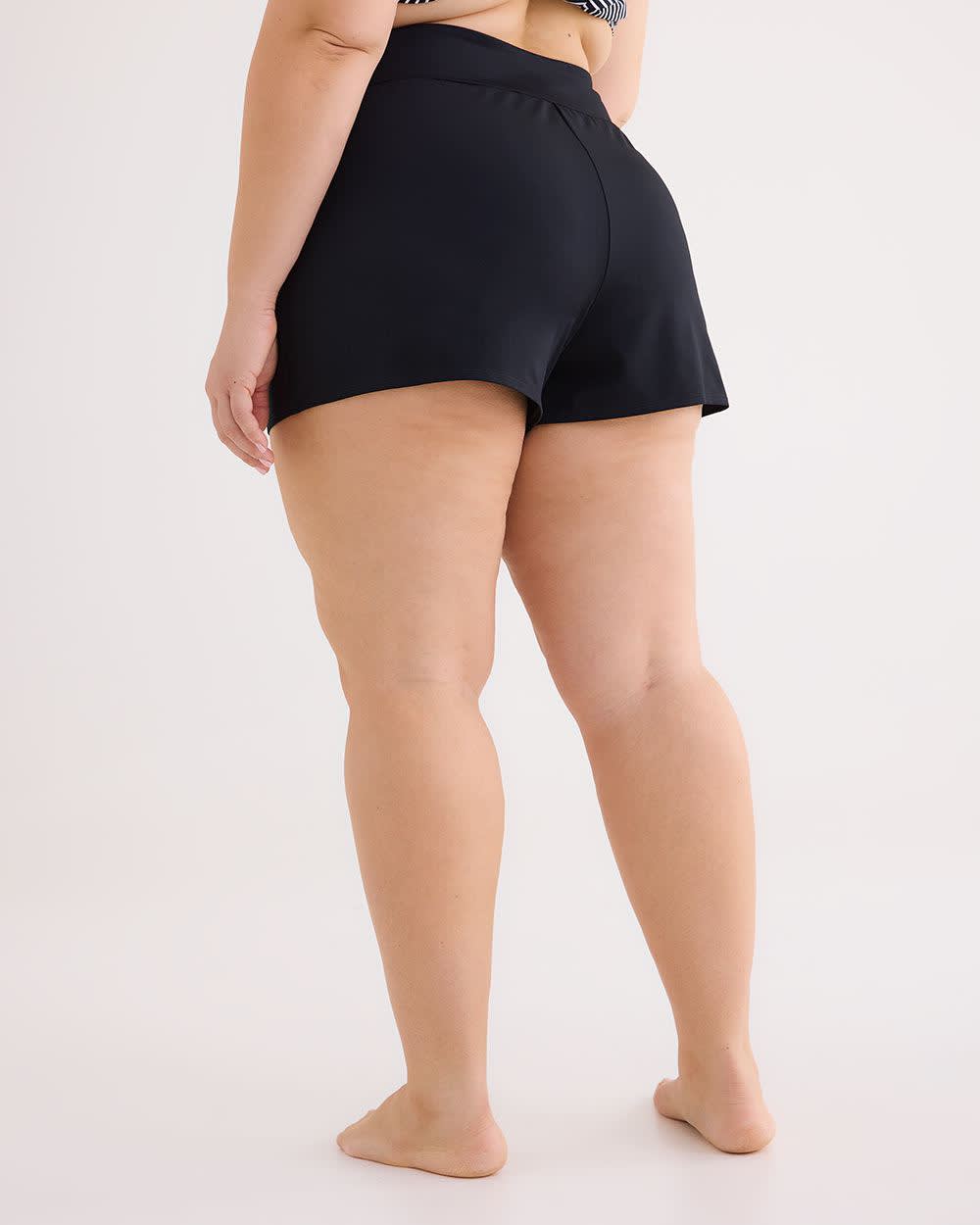 Black Stretch Basic Swim Short