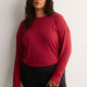 Long Ribbed Knit Crew-Neck T-Shirt - Active Zone
