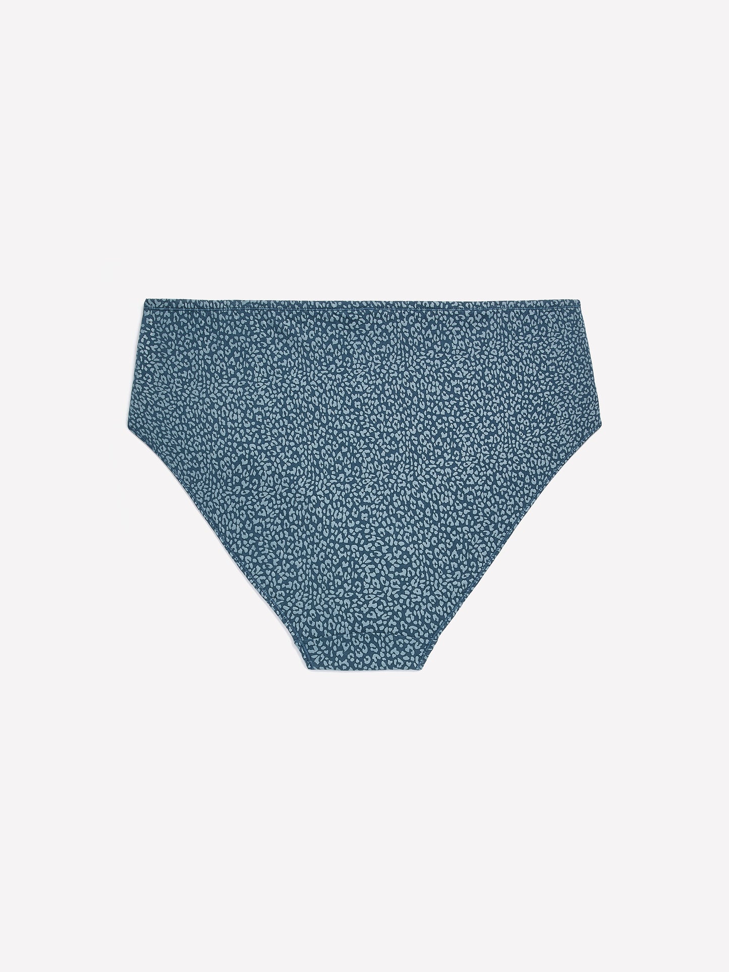 Blue Leopard-Print Cotton High-Cut Brief - tiVOGLIO