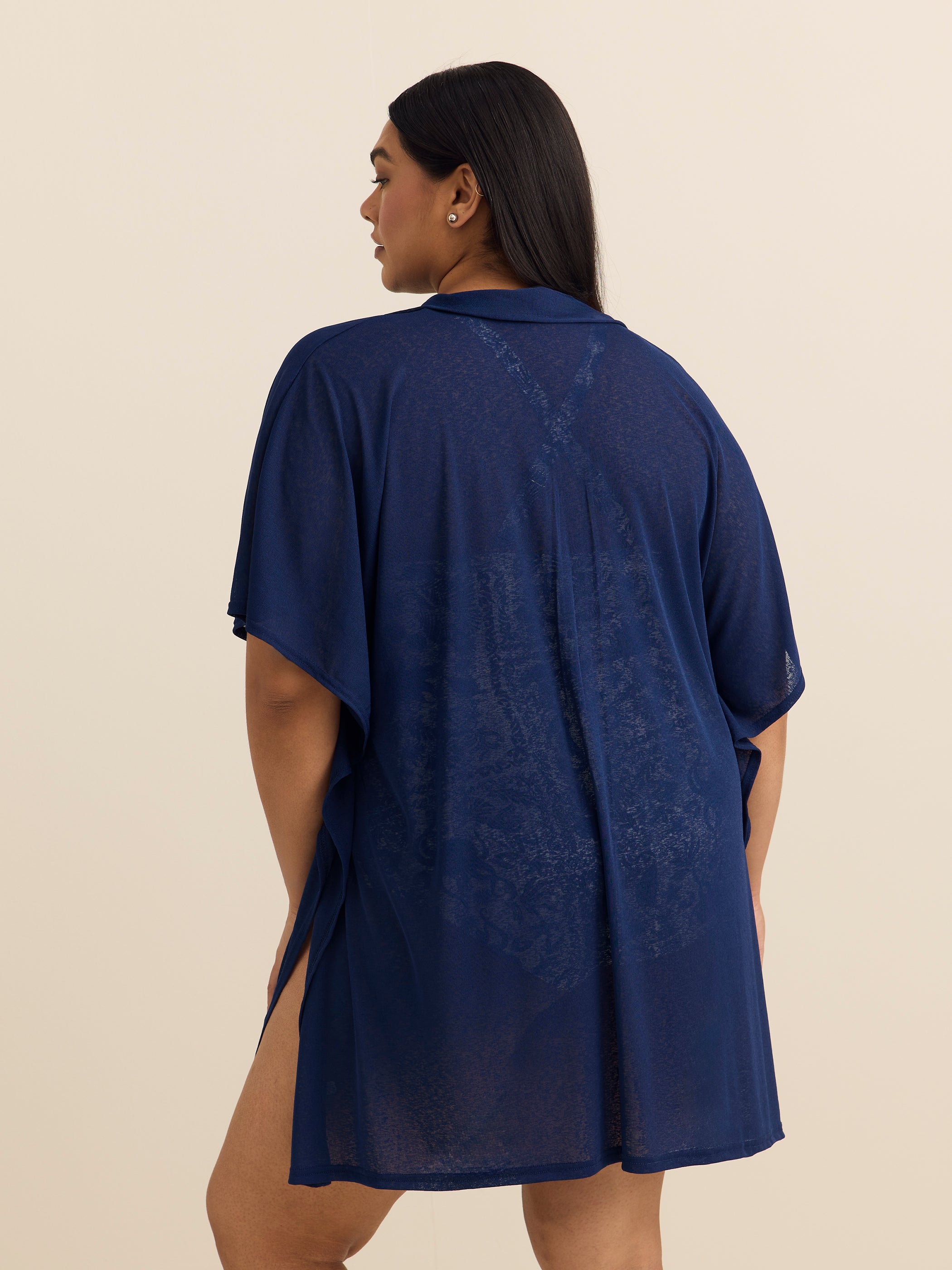 Lightweight Buttoned-Down Cover-Up Dress - Cover Me
