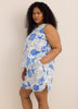 Sea-Print Cotton Pull-On Short
