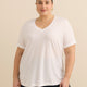 Responsible, Boyfriend-Fit V-Neck T-Shirt with Slits