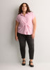 Knotted Buttoned-Down Blouse