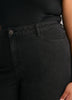Classic-Fit High-Rise Wide-Leg Black Denim Pant - d/C jeans