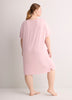 Responsible, Lilac Short-Sleeve Sleepshirt with Flamingo Print