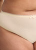 Grey Clip Dot Mesh Thong - Déesse Collection