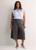 Straight-Fit Draped Cowl-Neck Satin Blouse