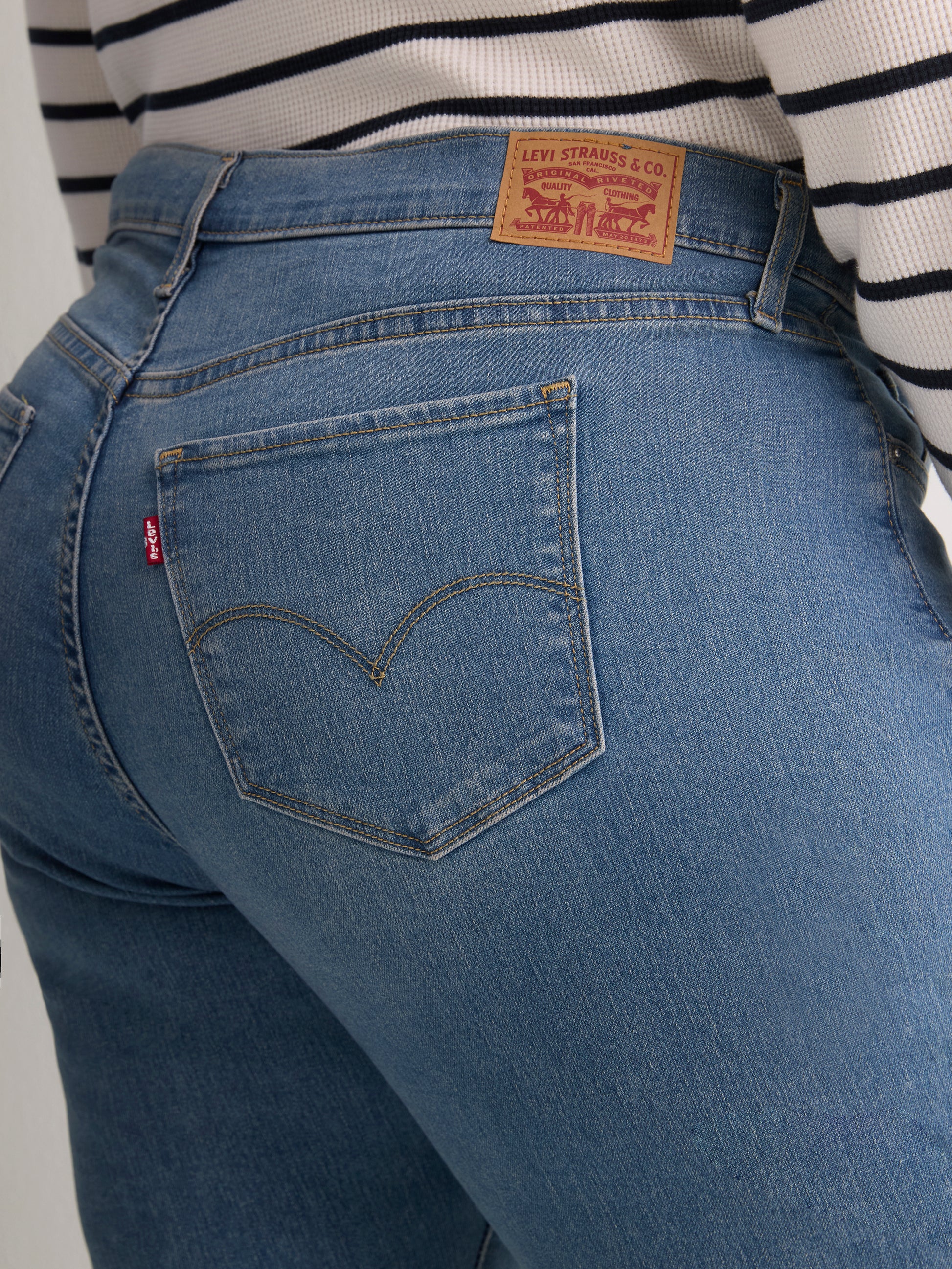 Medium Blue 315 Shaping Bootleg Jean - Levi's
