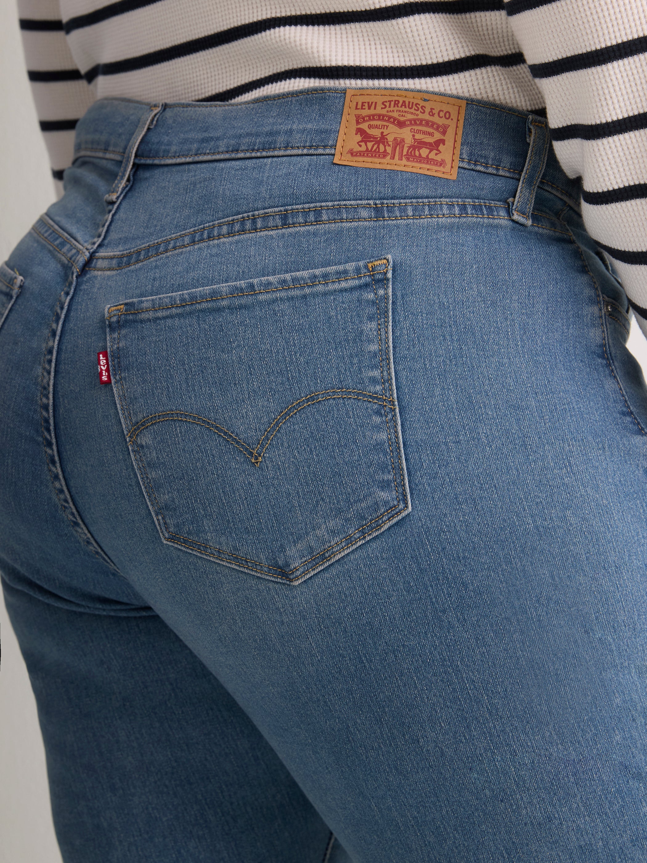 Medium Blue 315 Shaping Bootleg Jean - Levi's