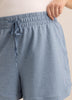 French Terry Tulip-Hem Bermuda Short - Active Zone