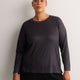 Responsible, Croco-Print Long-Sleeve T-Shirt with Back Insert - Active Zone