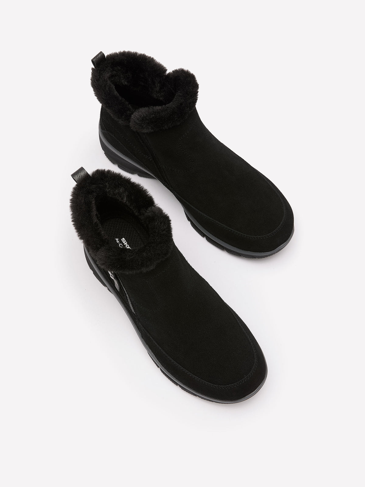 Wide Width, Easy Going Faux-Fur Zip-Up Winter Boot - Skechers
