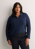 Responsible, Straight-Fit Long-Sleeve Ribbed Knit Polo Shirt